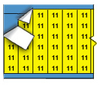 Solid Numbers Wire Marker Card - Black on Yellow - WM-11-YL-PK - Brady Corporation
