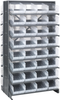 2 Side Sloped Rack, 16Shelves, 64Bin/clr; Shelving Unit Type Quantum Storage - 42AC5629 - Newark, An Avnet Company