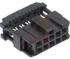 AMP-LATCH NOVO Receptacle, 10 Pos., Center & Military Polarization, .100 X .100 - 70042775 - Allied Electronics, Inc.