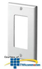 Leviton 1 Gang Decora Wallplate - 80401 - TelephoneStuff.com