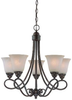 25025-OB Mid. Chandeliers-Glass Up - 408010 - Capital Lighting, Inc.