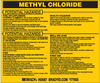 Brady B-928 Black on Yellow Rectangle Vinyl Hazardous Material Label - 4 1/2 in Width - 3 2/4 in Height - Printed Text = METHYL CHLORIDE - 93567 - 754476-93567 - R. S. Hughes Company, Inc.