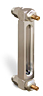 Aluminum Liquid Level Gage with Shut-Off, 5” Centerline, 1/4