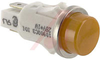 Indicator, Pnl-Mnt:Incandescent;Amber;0.50 In;28V;Lens, High Hat;0.187 Terminals - 70130226 - Allied Electronics, Inc.
