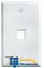 Legrand - On-Q 1-Gang, 1-Port Wall Plate - WP3401-WH - TelephoneStuff.com