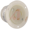 Receptacle, Twist-Lock; 30 A; 125/250 VAC; L14-30R; White; Steel-Nickel Plated - 70116442 - Allied Electronics, Inc.