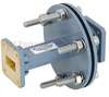 WR-75 Waveguide Bulkhead Adapter Using Square Cover Flange and Operating from 10 GHz to 15 GHz - FMWAD5013 - Fairview Microwave Inc.