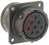 connector,wall mounting receptacle,class e,size 16,8 #16 solder socket contact - 70010552 - Allied Electronics, Inc.