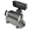 Standard, Rectangular Base with cover, Single Latch, Surface mount, size 66.16, 2 Side PG21 cable entries - CZAP-25LS221 - Mencom Corporation
