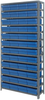Open Shelving, 13Shelves, 48Bins, Blue; Shelving Unit Type Quantum Storage - 44AC9019 - Newark, An Avnet Company