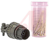 connector,metal circular,str plug w/cable clamp,size 12,10 #20 crimp pin contact - 70143477 - Allied Electronics, Inc.