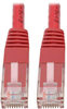 Premium Cat5/5e/6 Gigabit Molded Patch Cable, 24 AWG, 550 MHz/1 Gbps (RJ45 M/M), Red, 10 ft. -- N200-010-RD