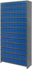 Closed Shelving, 13Shelves, 90Bins, Blue; Shelving Unit Type Quantum Storage - 44AC4632 - Newark, An Avnet Company