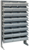 Sloped Rack, 8Shelves, 24Bins, Grey; Shelving Unit Type Quantum Storage - 44AC6584 - Newark, An Avnet Company