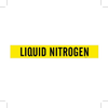 Brady B-946 Black on Yellow Vinyl Self-Adhesive Pipe Marker - 2 1/4 in Height - 2 in Character Height - 14 in Length - Printed Msg = LIQUID NITROGEN - 7172-1 - 754476-79015 - R. S. Hughes Company, Inc.