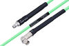 Temperature Conditioned SMA Female to SMA Male Right Angle Low Loss Cable 18 Inch Length Using PE-P142LL Coax - PE3M0137-18 - Pasternack