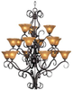 1765MB Large Chandeliers-Glass Shade - 731179 - Capital Lighting, Inc.