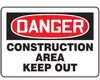 MADM014VP - Safety Sign, Danger - Construction Area Keep Out, 10