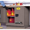 Justrite Sure-Grip EX 22 gal Gray Hazardous Material Storage Cabinet - 35 in Width - 35 in Height - Under Counter - 697841-11315 - 697841-11315 - R. S. Hughes Company, Inc.