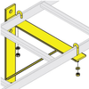 MIDDLE ATLANTIC TRIANGULAR WALL SUPPORT BRACKET MILESTEK PART 50-70339 - CLB-TSB - MilesTek Corporation