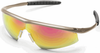 Crews Tremor Safety Glasses with Taupe Frame and Fire Lens -- TM13R