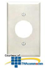 Leviton Single Gang 1.406 Inch Hole Device Receptacle.. - 88004 - TelephoneStuff.com