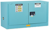 Justrite Sure-Grip EX 17 gal Blue Hazardous Material Storage Cabinet - 43 in Width - 24 in Height - Bench Top - 697841-11276 - 697841-11276 - R. S. Hughes Company, Inc.