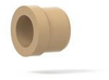 Super Flangeless™ Ferrule PEEK w/SST Ring, 1/4-28 Flat-Bottom, for 1/8