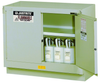 Justrite 31 gal Silver Hazardous Material Storage Cabinet - 48 in Width - 35 3/4 in Height - Floor Standing - 697841-13097 - 697841-13097 - R. S. Hughes Company, Inc.