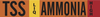 Brady B-946 Orange Pressure Sensitive Vinyl Pipe Marker - Printed Msg = TSS LIQ Ammonia High with Right Arrow - 145893 - 754473-54681 - R. S. Hughes Company, Inc.