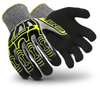 Hexarmor Rig Lizard 2090 Black/Gray/Yellow 9 Polyethylene/Glass Fiber Cut-Resistant Glove - ANSI/ISEA Cut 4, CE Cut 5 Cut Resistance - IR-X Impact Exoskeleton Coating - 2090 SZ 9 - 2090 SZ 9 - R. S. Hughes Company, Inc.