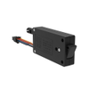 Miniature Electronic Slide Bolt, Side Mount, With Microswitch, With Mechanical Override, Plastic, Black -- EM-05-21-111 - Image