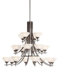 1861OZW Large Chandeliers-Glass Shade - 365731 - Capital Lighting, Inc.