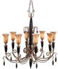 Large Chandeliers-Glass Shade - 67874 - Light Center (The)