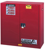 Justrite Sure-Grip EX 40 gal Red Hazardous Material Storage Cabinet - 43 in Width - 44 in Height - 697841-11353 - 697841-11353 - R. S. Hughes Company, Inc.