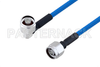 Plenum N Male Right Angle to N Male Low PIM Cable 48 Inch Length Using SPP-250-LLPL Coax , LF Solder - PE3C4139-48 - Pasternack