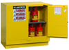 Justrite Sure-Grip EX 22 gal Yellow Hazardous Material Storage Cabinet - 35 in Width - 35 in Height - Under Counter - 697841-11317 - 697841-11317 - R. S. Hughes Company, Inc.