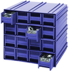 Interlocking Cabinet, 16Drawer, Blu; No. Of Drawers Quantum Storage - 44AC6018 - Newark, An Avnet Company