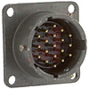 connector,metal circular,box mounting receptacle,size 14,19 #20 solder pin cont - 70143444 - Allied Electronics, Inc.