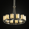 POR-8763-10-WAVE-NCKL Mid. Chandeliers-Glass Up - 670459 - Capital Lighting, Inc.