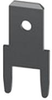 Terminal, Male Disconnect, 0.187, Quick Connect; Tab Size Metric Keystone - 62W4854 - Newark, An Avnet Company