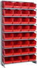 Sloped Rack, 8Shelves, 32Bins, Red; Shelving Unit Type Quantum Storage - 44AC6547 - Newark, An Avnet Company