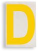 ToughStripe Die-Cut Yellow Letter D - 121714 - Brady Corporation