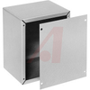 Cabinet; Steel; 10 in.; 8 in.; 7 in.; Metallic Gray; 0.219 in.; 0.187 in. - 70148708 - Allied Electronics, Inc.