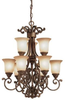 Mid. Chandeliers-Glass Up - 205232 - Light Center (The)