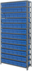 Open Shelving, 13Shelves, 72Bins, Blue; Shelving Unit Type Quantum Storage - 44AC8877 - Newark, An Avnet Company