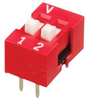 Dip Switch, 2Pos, Spst-No, Slide, Th; No. Of Circuits Apem - 29Y2196 - Newark, An Avnet Company