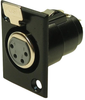 Connector, Xlr, Jack, 4Pos, Panel; No. Of Contacts Cliff Electronic Components - 32AC7236 - Newark, An Avnet Company
