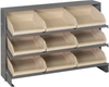 Sloped Bench Rack, 3Shelves, 9Bins, Iv; Shelving Unit Type Quantum Storage - 44AC6446 - Newark, An Avnet Company