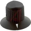 Knob; Polycarbonate; Round w Arrow on Dial; Black; 0.250 in. Round; 0.9 in. - 70206849 - Allied Electronics, Inc.